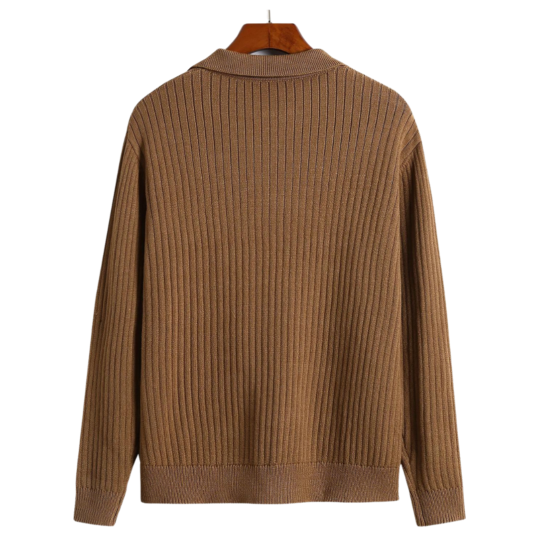 Hugo™ | Geribbelde Tricot Polotrui