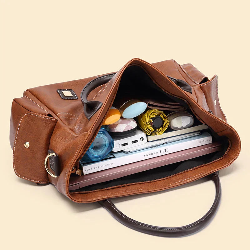 Jansen™ Svala | Grote leren tote tas