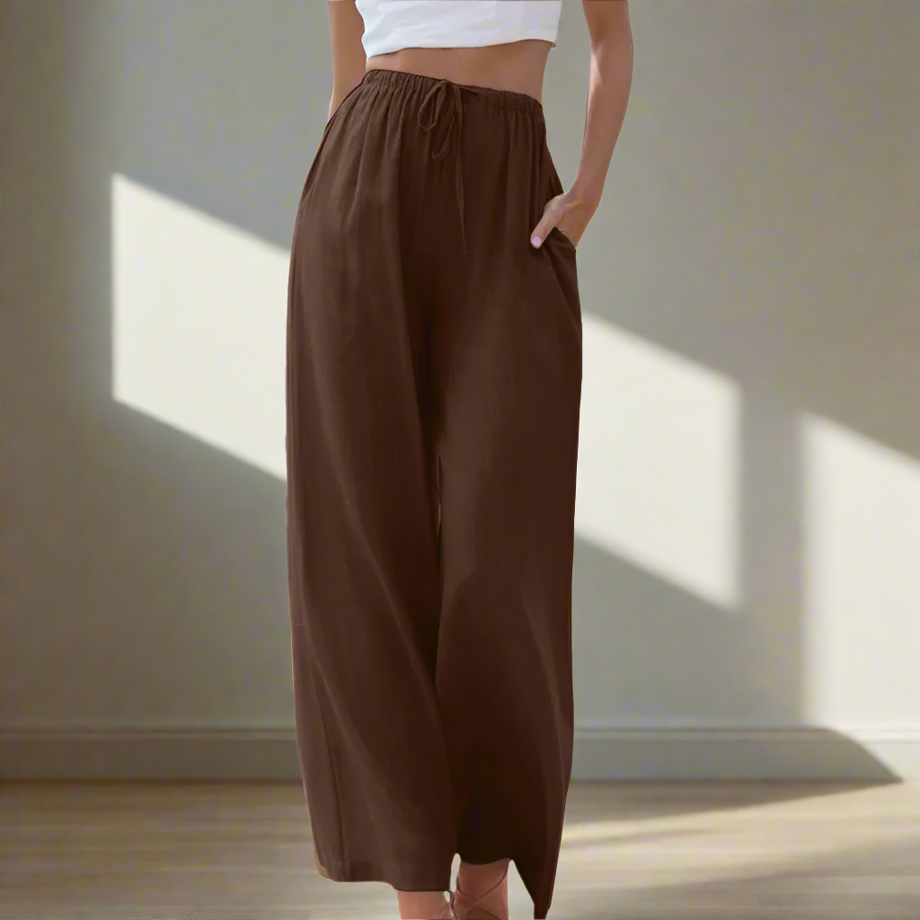 Jansen™ Pnina - Elegante broek van katoen en linnen