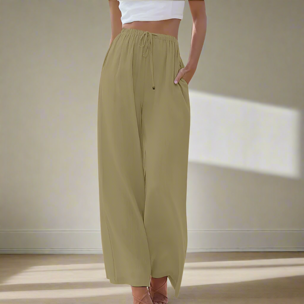 Jansen™ Pnina - Elegante broek van katoen en linnen