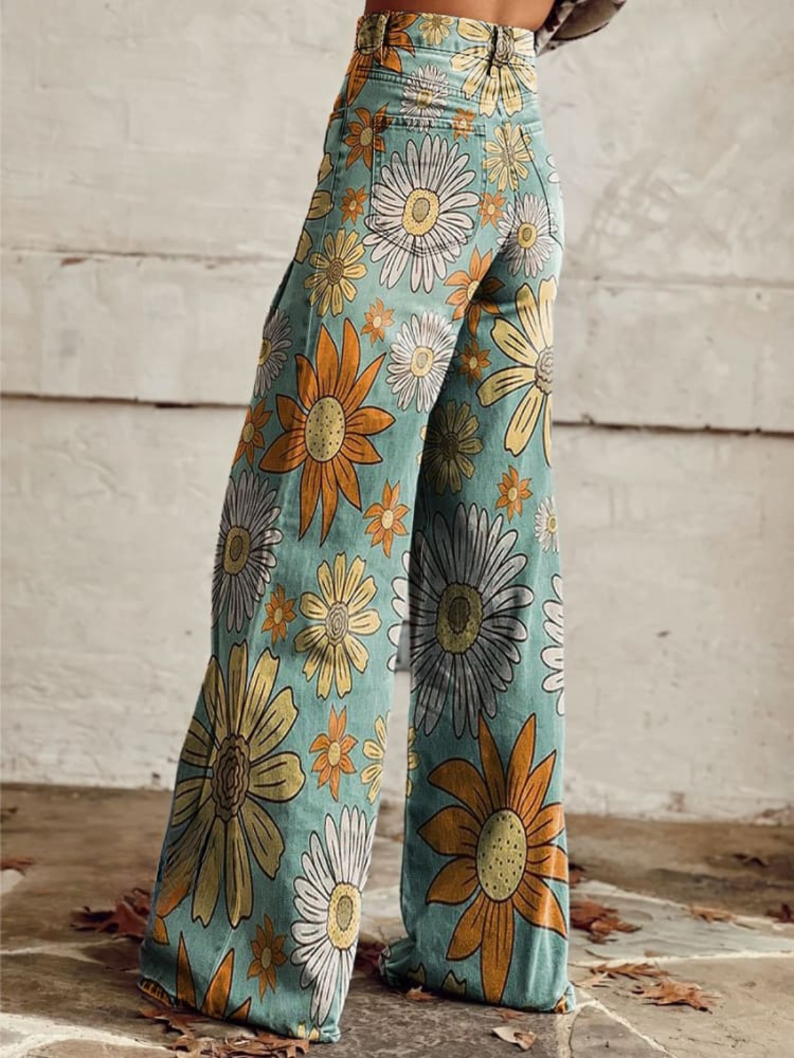 Jansen™ Boaz - Vintage Wijde Bloemenbroek