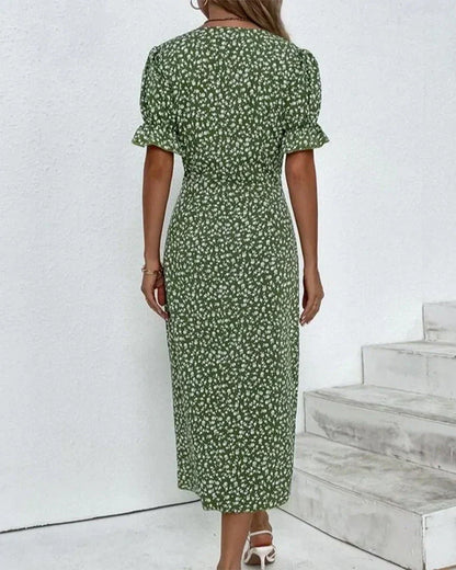 Tine™ | De Perfecte Zomerjurk met Betoverende Bloemenprint