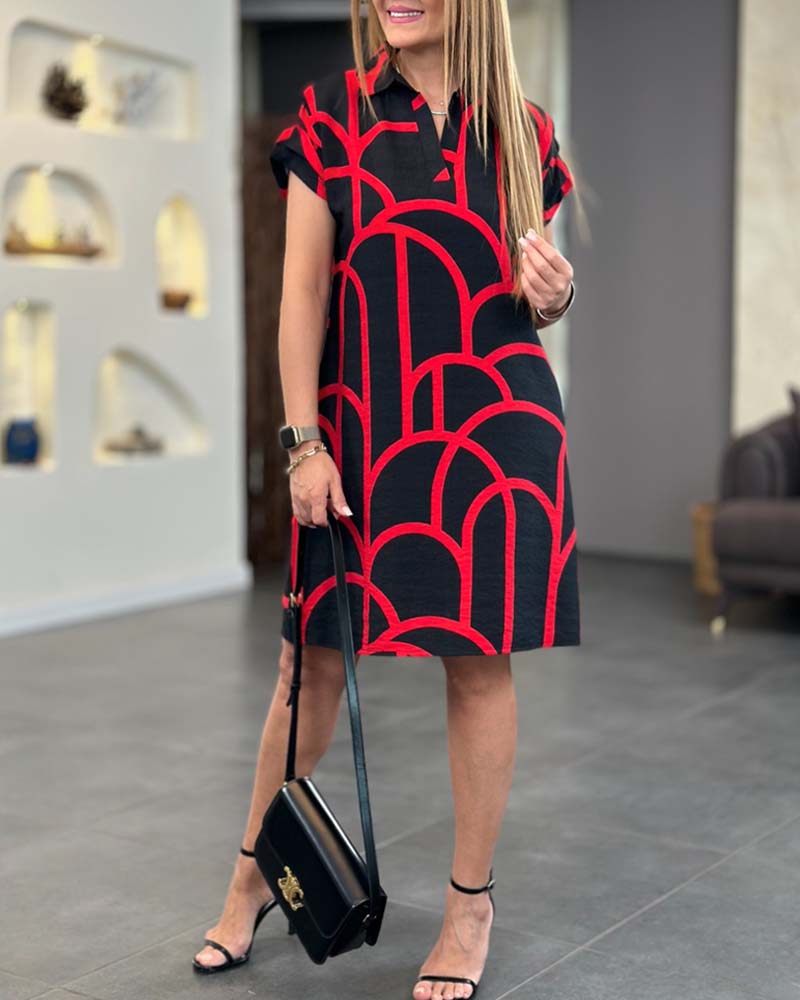Sara™ | Jurk met Korte Mouwen