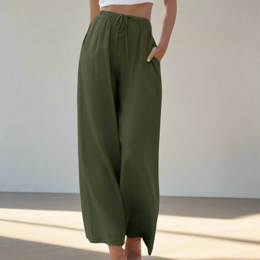 Jansen™ Pnina - Elegante broek van katoen en linnen