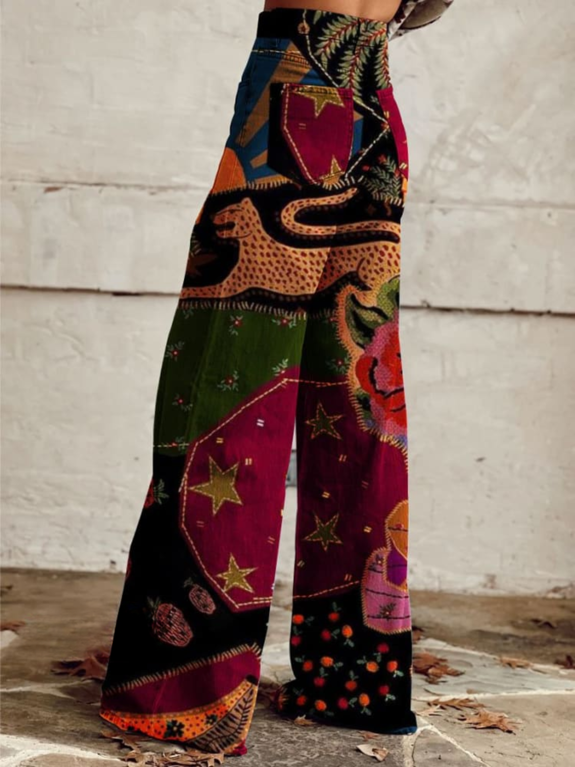 Jansen™ Marit | Vintage Wijde Boho Broek