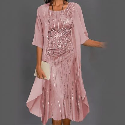 Lisa™ | Elegante chiffon jurk met bloemenprint - set van 2