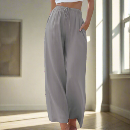 Jansen™ Pnina - Elegante broek van katoen en linnen