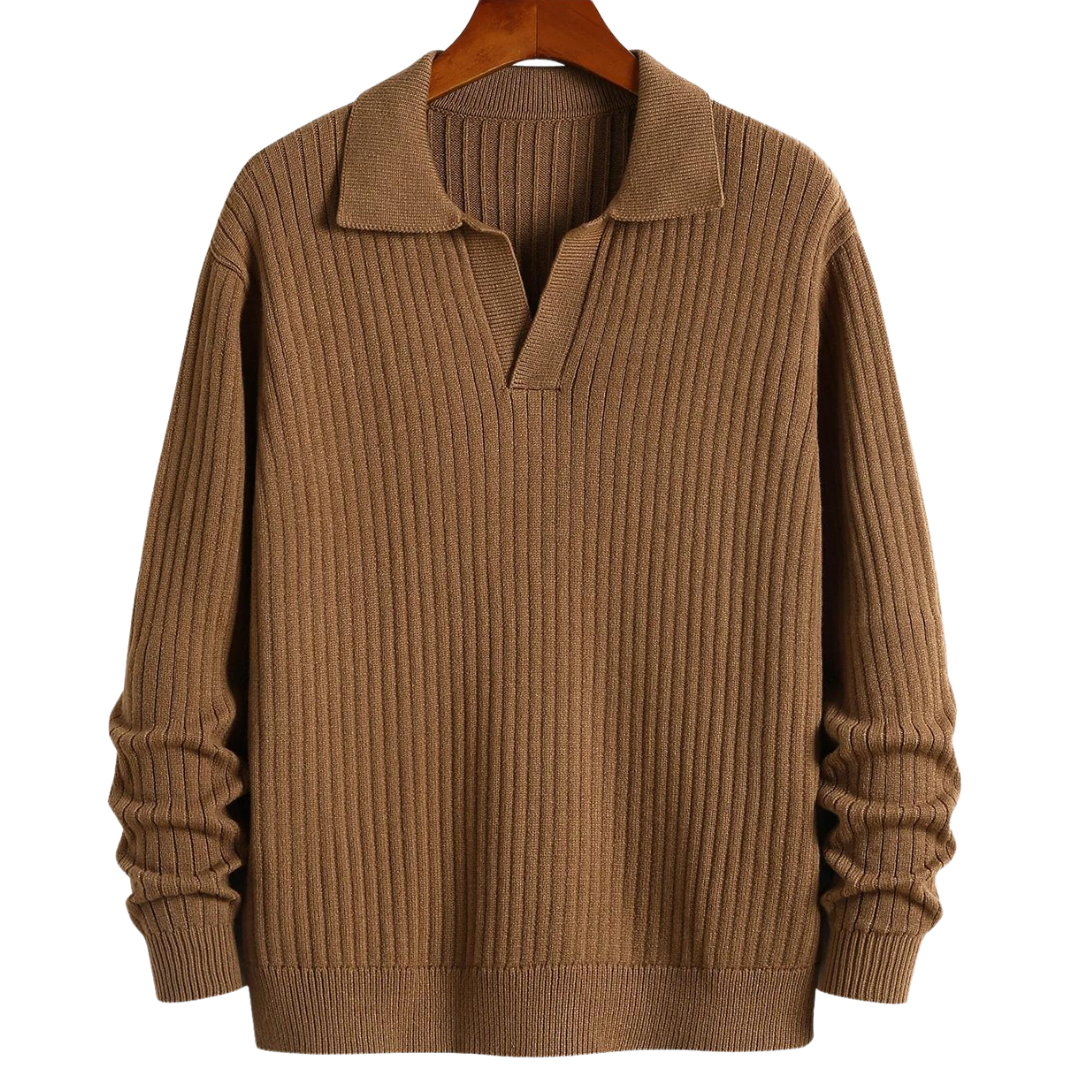 Hugo™ | Geribbelde Tricot Polotrui