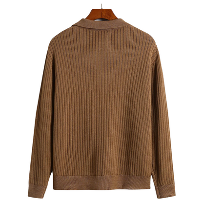 Hugo™ | Geribbelde Tricot Polotrui