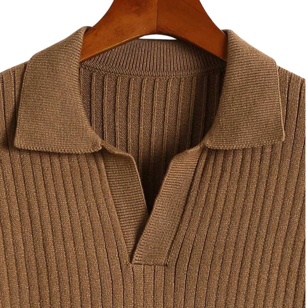 Hugo™ | Geribbelde Tricot Polotrui