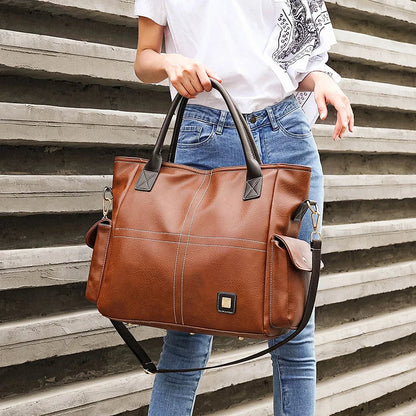 Jansen™ Svala | Grote leren tote tas