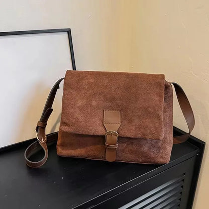 Jansen™ Erna | Vintage Suède Schoudertas