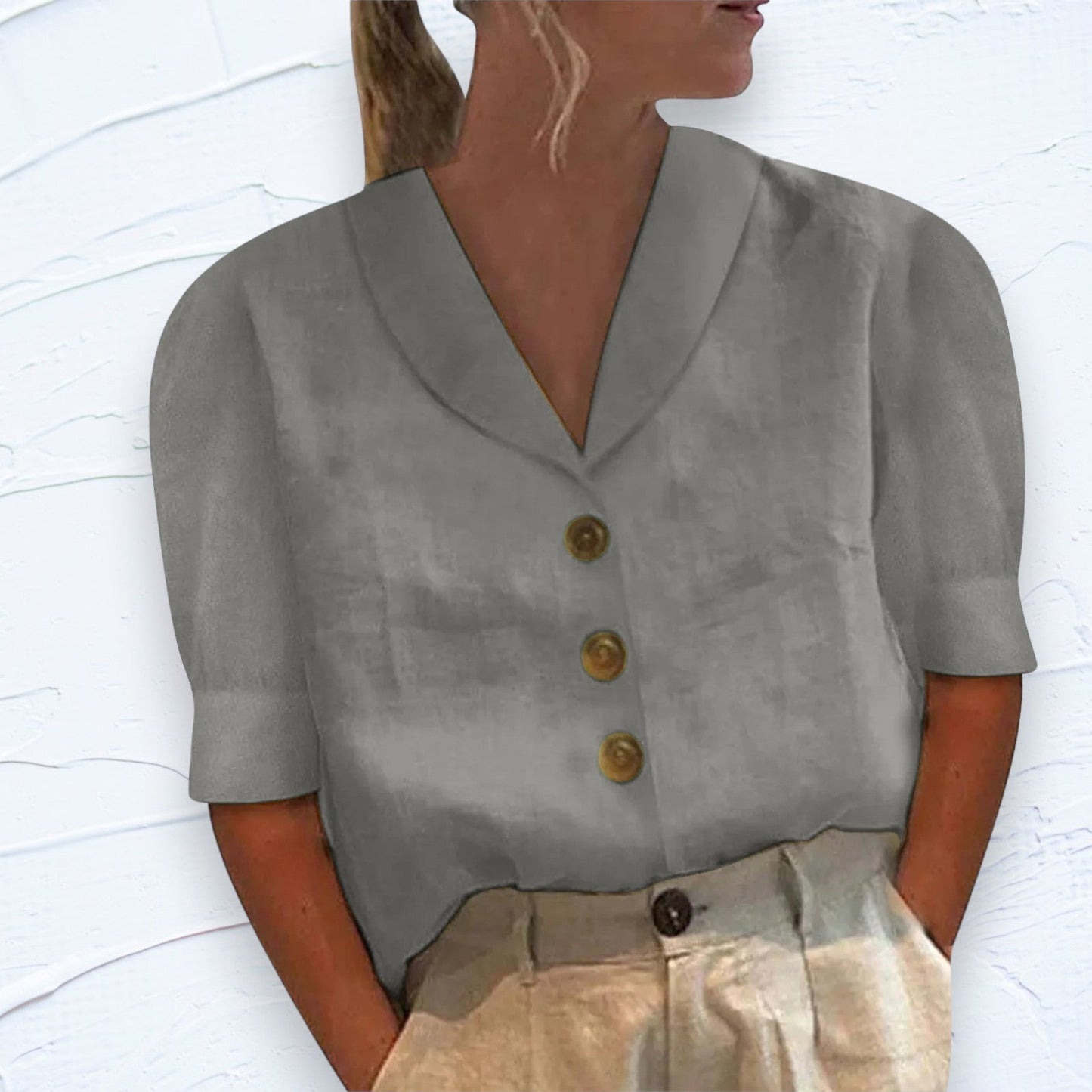 Jansen™ Pleun - stijlvolle comfort blouse