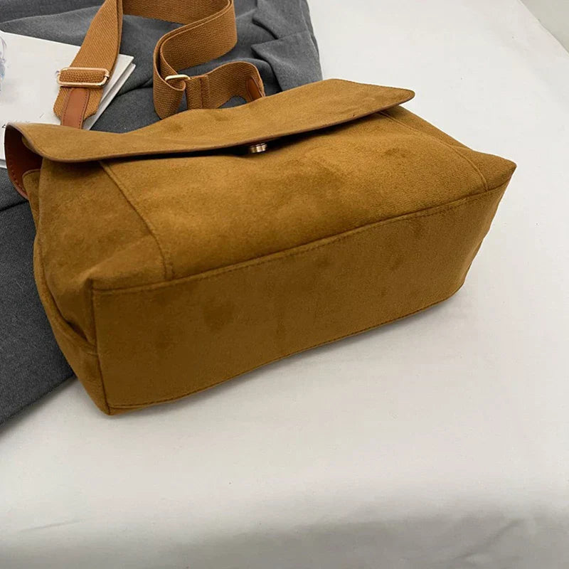 Jansen™ Erna | Vintage Suède Schoudertas