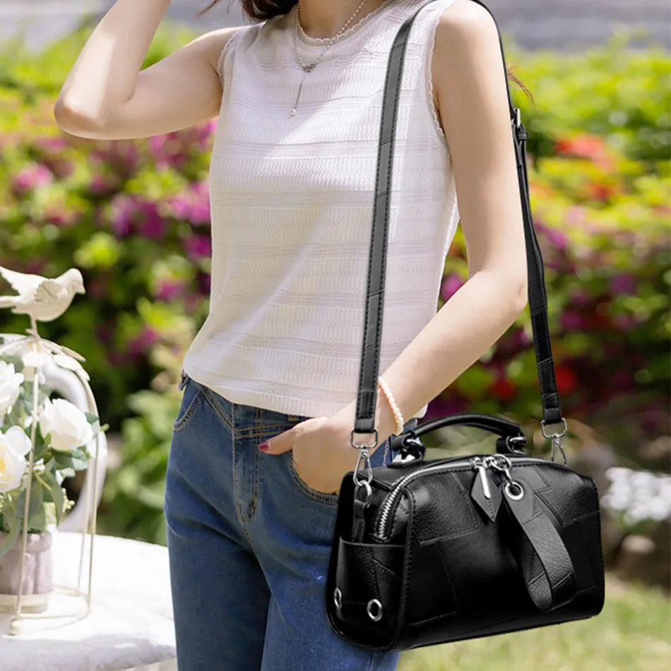 Jansen™ Kajsa | Elegante leren handtas