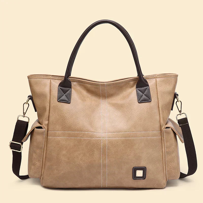 Jansen™ Svala | Grote leren tote tas