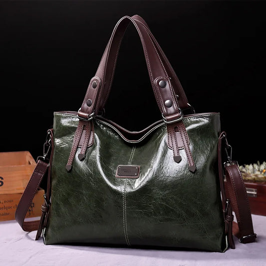Jansen™ Augusta | Tasje van zacht leer met twee hengsels en elegante details