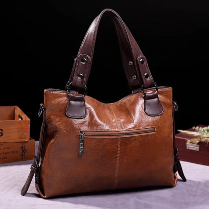 Jansen™ Augusta | Tasje van zacht leer met twee hengsels en elegante details
