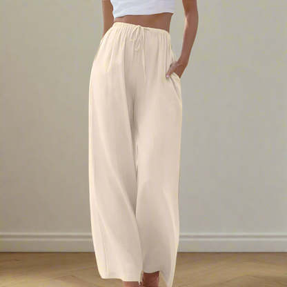 Jansen™ Pnina - Elegante broek van katoen en linnen