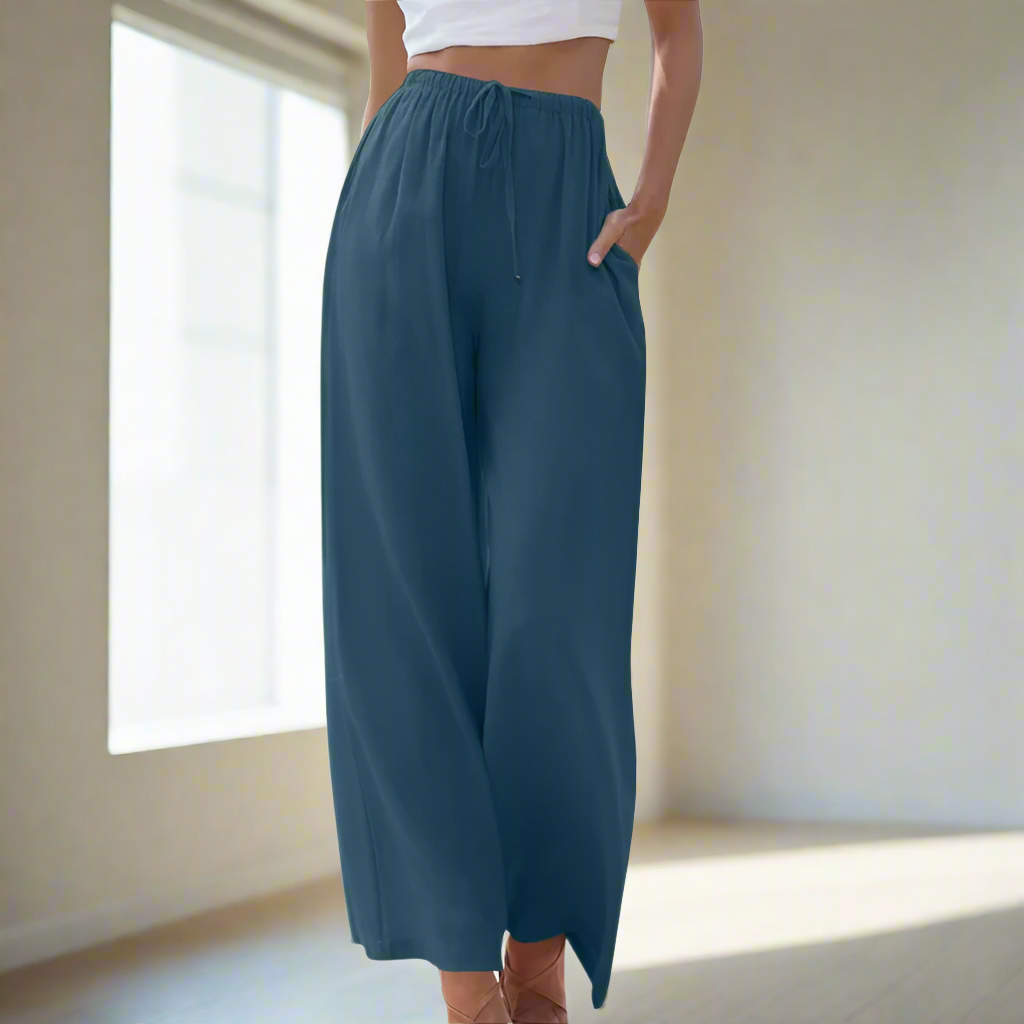 Jansen™ Pnina - Elegante broek van katoen en linnen