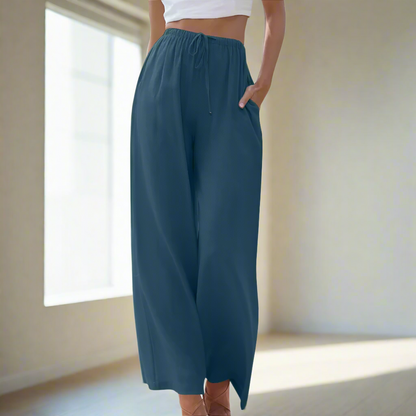 Jansen™ Pnina - Elegante broek van katoen en linnen