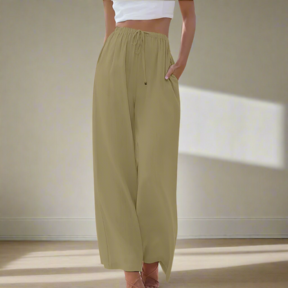 Jansen™ Pnina - Elegante broek van katoen en linnen