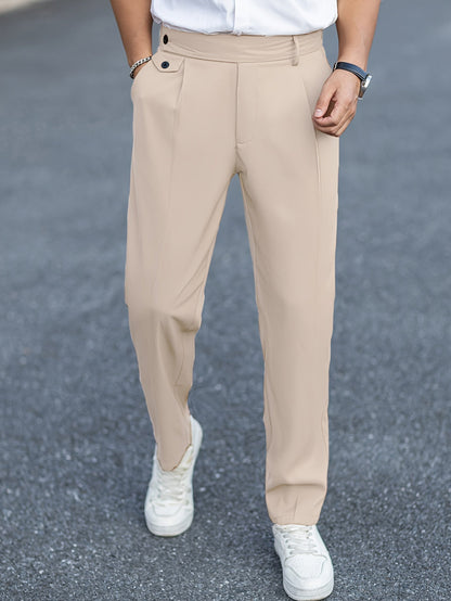 Owen | Pantalon Met Stijl Knoop Detail