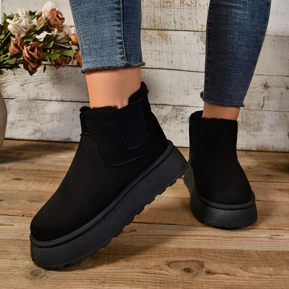 Livia™ | Verwarmende en stijlvolle pluche laarzen voor de winter