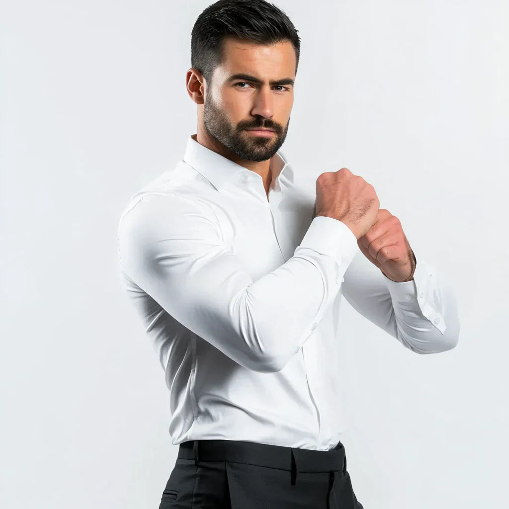 Anton | Elastische Herenblouse