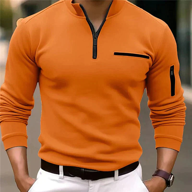 Jansen™ Willem - Stijlvolle Polo met Ritssluiting