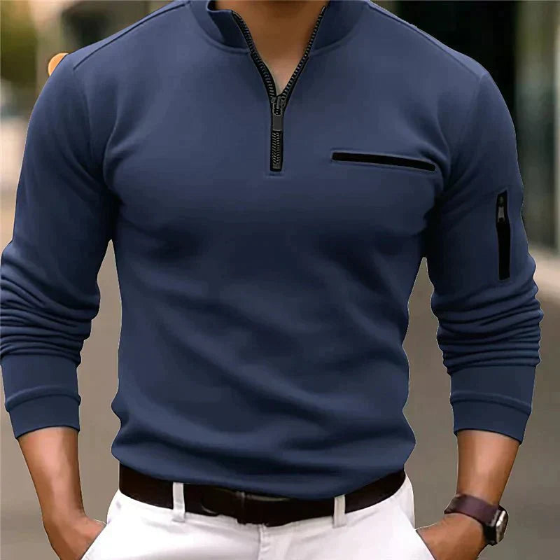 Jansen™ Willem - Stijlvolle Polo met Ritssluiting